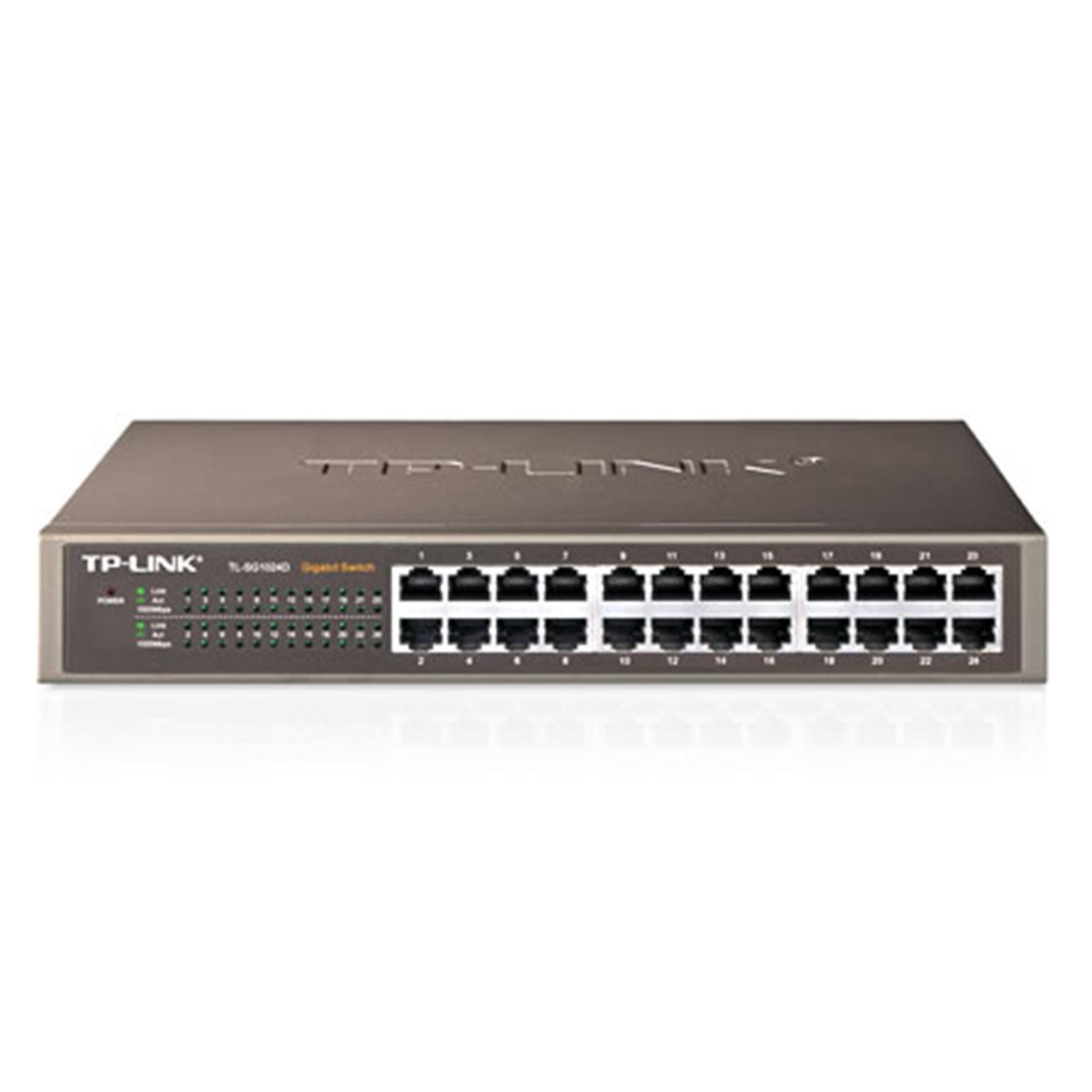 TP-Link TL-SG1024D 24-Port Gigabit Switch Metal Unmanaged TP-Link TL-SG1024D 24-Port Gigabit Switch Metal Unmanaged